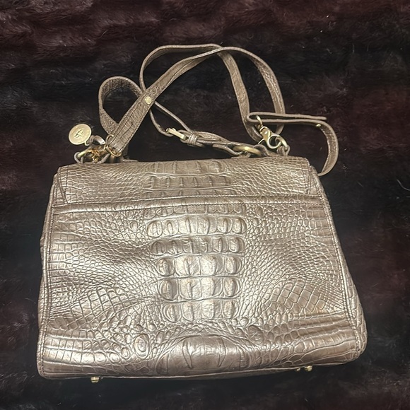 BRAHMIN Trista haze leopard luxe tote/shoulder bag - Picture 5 of 9